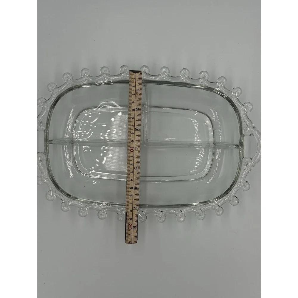 Vintage Helsey Lariat 3 Section Relish Dish Oblong 12.5